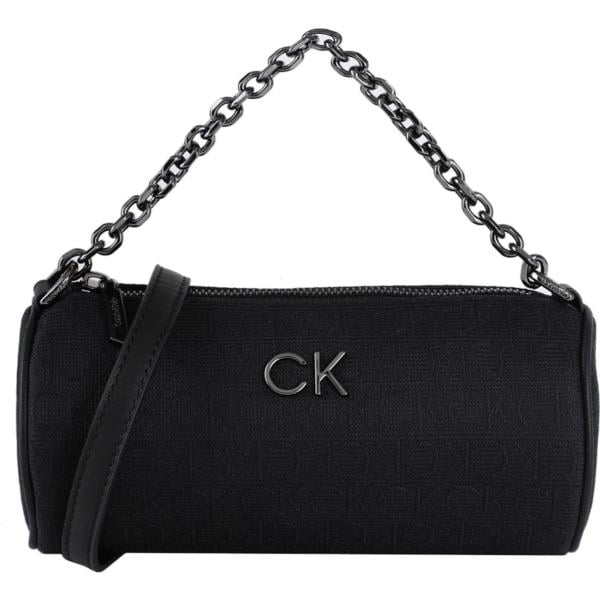 borse a mano Calvin Klein nero tinta unita