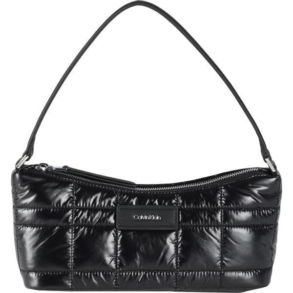borse a mano Calvin Klein nero tinta unita