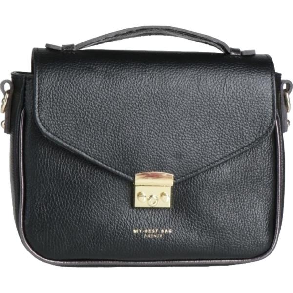borse a mano My-Best Bags nero tinta unita