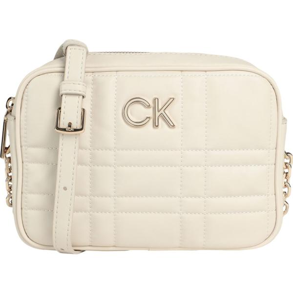 borse a tracolla Calvin Klein Jeans bianco tinta unita