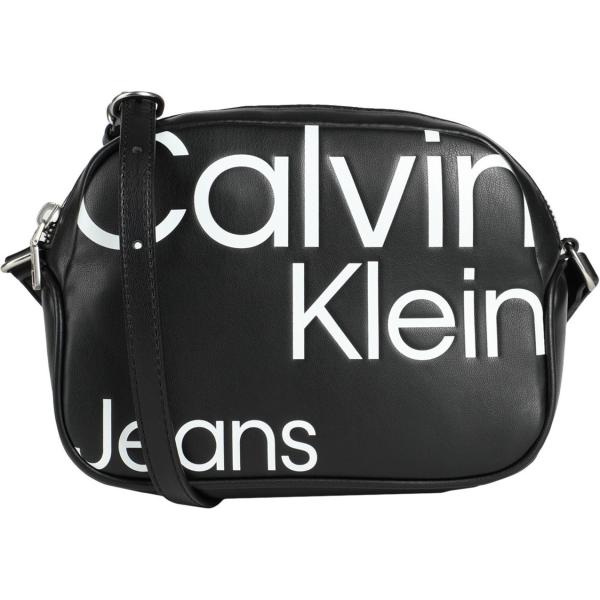 borse a tracolla Calvin Klein Jeans nero tinta unita
