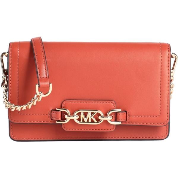 borse a tracolla Michael Michael Kors arancione tinta unita