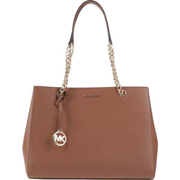 borse a mano Michael Michael Kors marrone tinta unita
