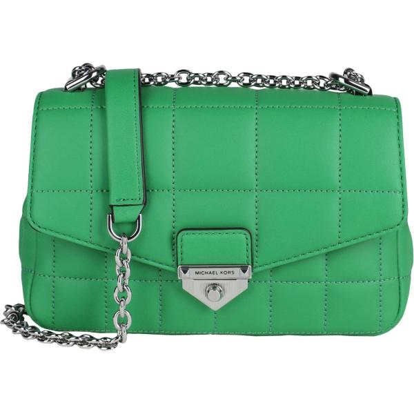 borse a tracolla Michael Michael Kors verde tinta unita