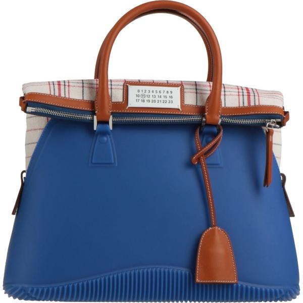 borse a mano Maison Margiela blu scozzese