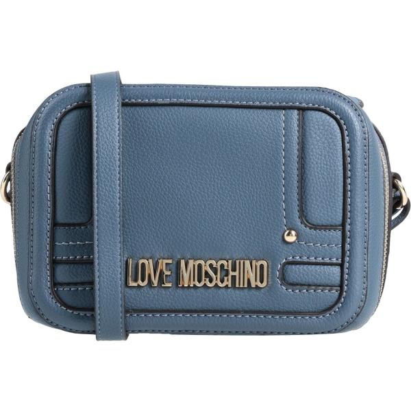 borse a tracolla Love Moschino blu tinta unita
