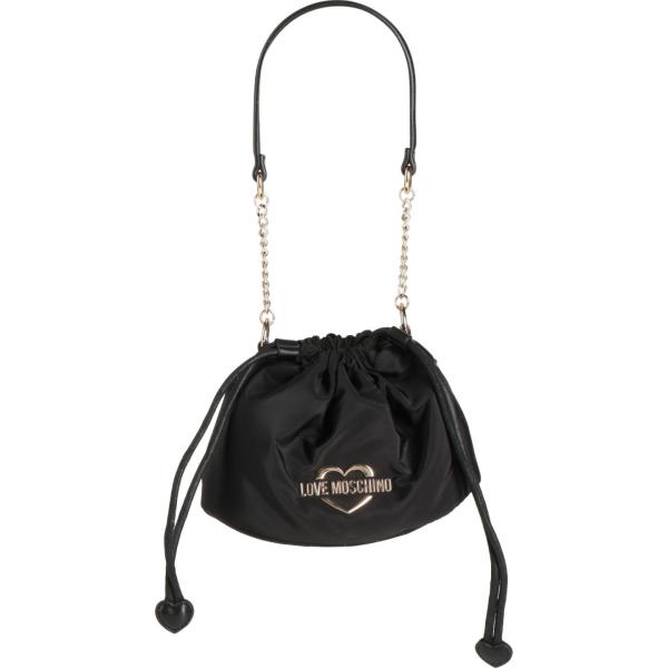 borse a secchiello Love Moschino nero tinta unita