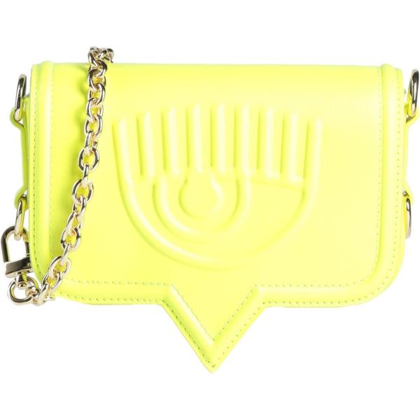 borse a tracolla Chiara Ferragni giallo con stampe