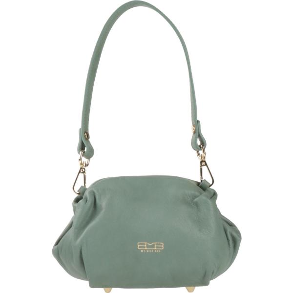 borse a mano My-Best Bags verde tinta unita