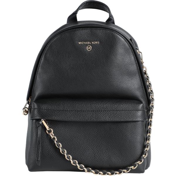zaino da donna in nero pece con zip Michael Michael Kors