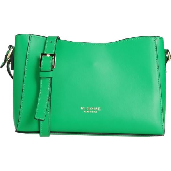 borse a tracolla Visone verde con stampe