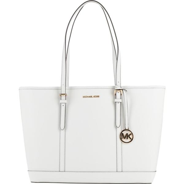 borse a spalla Michael Michael Kors bianco tinta unita