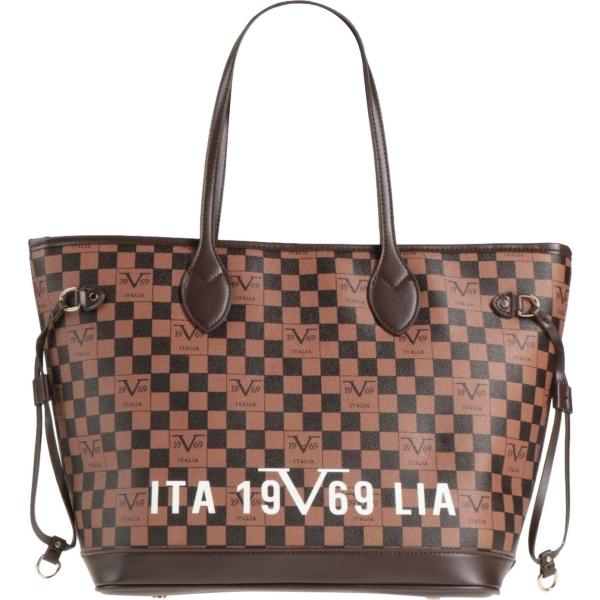 borse a mano 19V69 marrone a quadri