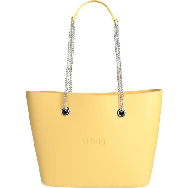 borse a spalla O Bag giallo tinta unita