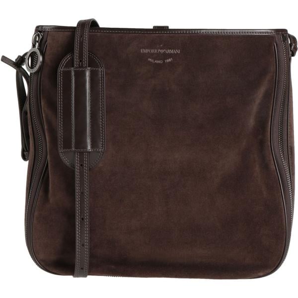 borse a tracolla Emporio Armani marrone tinta unita
