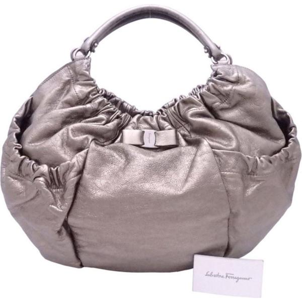 borse a mano Ferragamo grigio