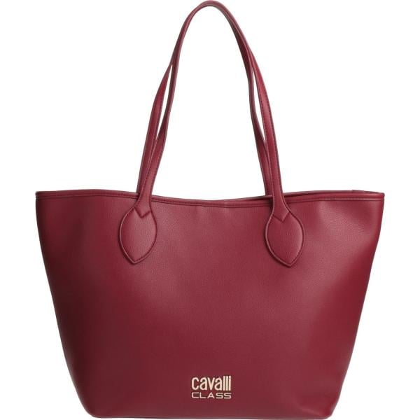 borse a spalla Cavalli Class rosso tinta unita