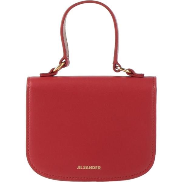 borse a mano Jil Sander rosso tinta unita
