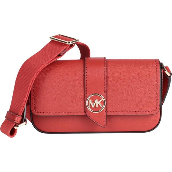 borse a tracolla Michael Michael Kors rosso tinta unita