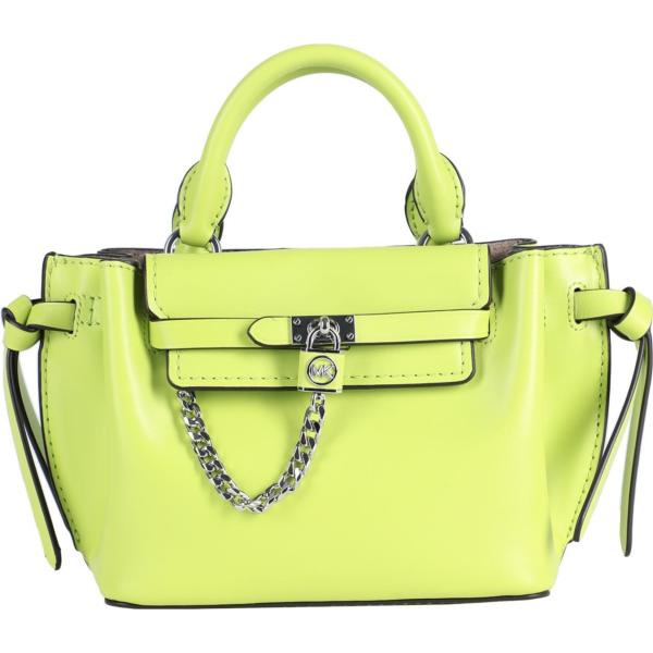 borse a mano Michael Michael Kors verde tinta unita