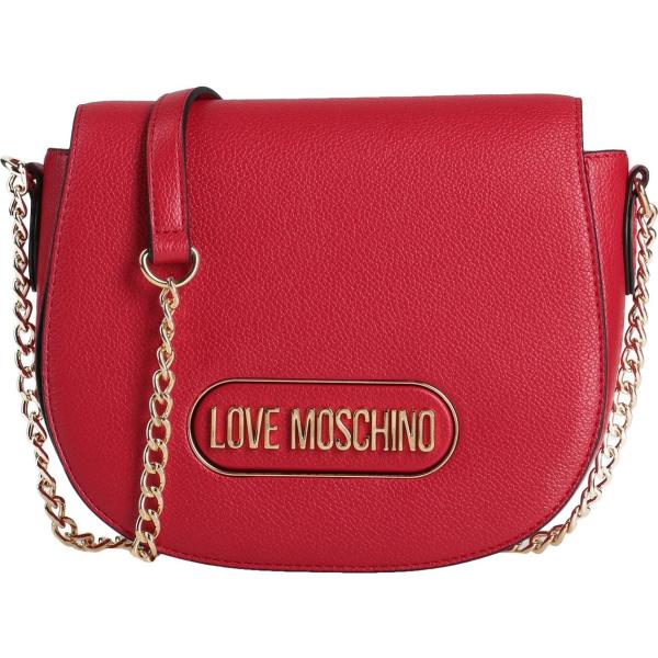 borse a tracolla Love Moschino rosso tinta unita