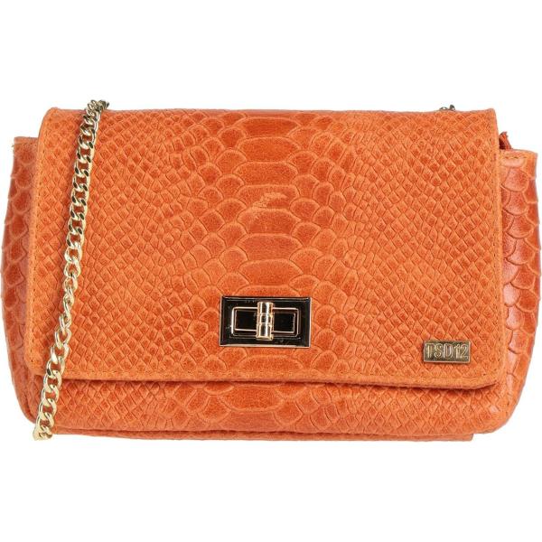 borse a tracolla Tsd12 arancione con stampe