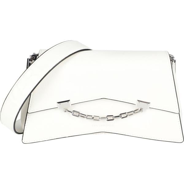 borse a tracolla Karl Lagerfeld bianco tinta unita