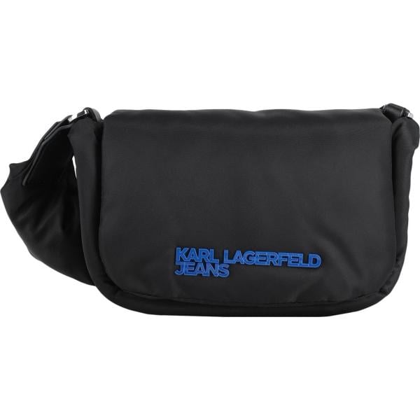 borse a tracolla Karl Lagerfeld Jeans nero tinta unita