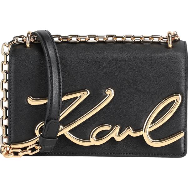 borse a tracolla Karl Lagerfeld grigio tinta unita