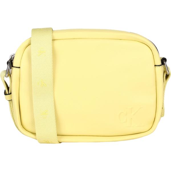 borse a tracolla Calvin Klein Jeans giallo tinta unita