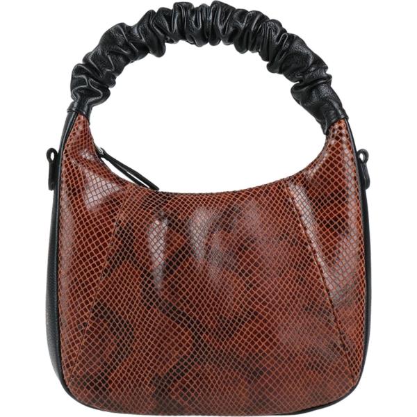 borse a mano Innue marrone animalier