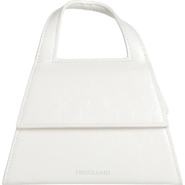 borse a mano Trussardi bianco tinta unita