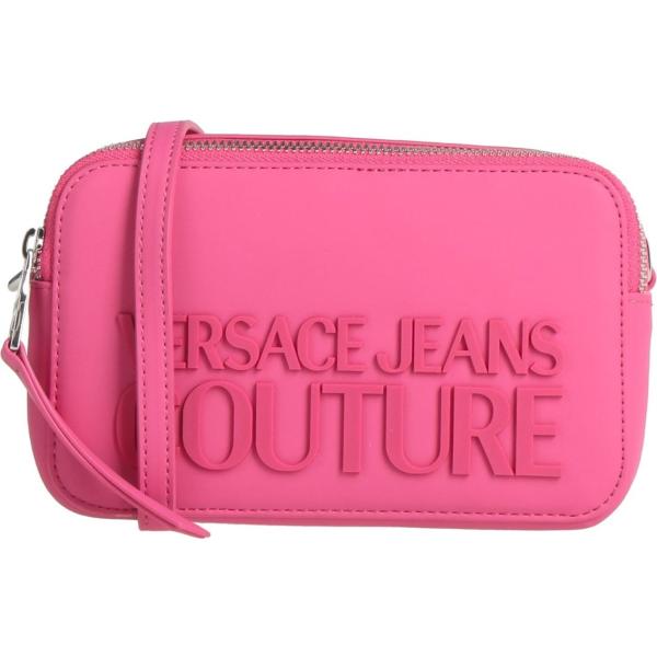 borse a tracolla Versace Jeans Couture rosa tinta unita