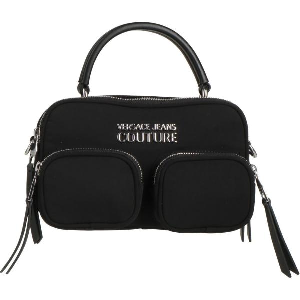 borse a mano Versace Jeans Couture nero tinta unita