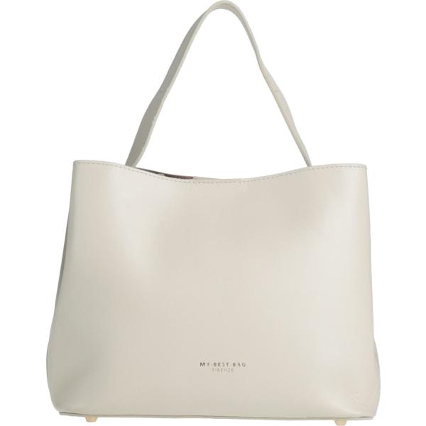 borse a mano My-Best Bags bianco tinta unita