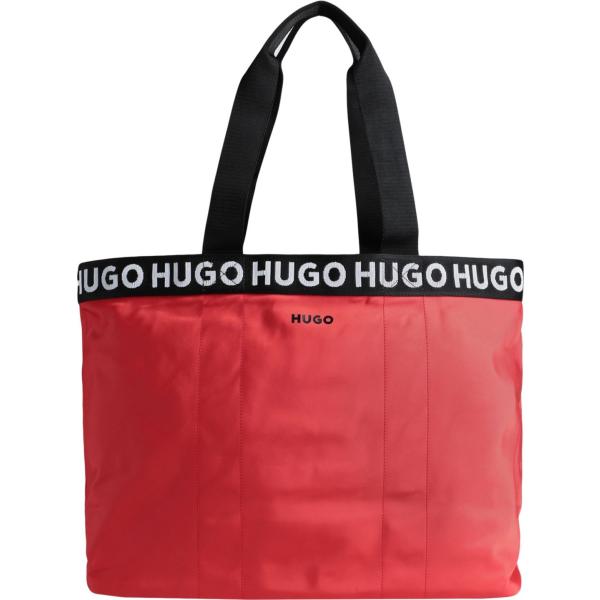 borse a mano Hugo rosso tinta unita