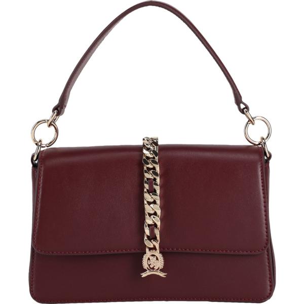 borse a mano Tommy Hilfiger marrone tinta unita