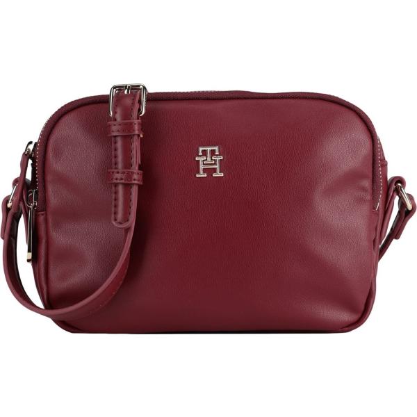 borse a tracolla Tommy Hilfiger rosso tinta unita
