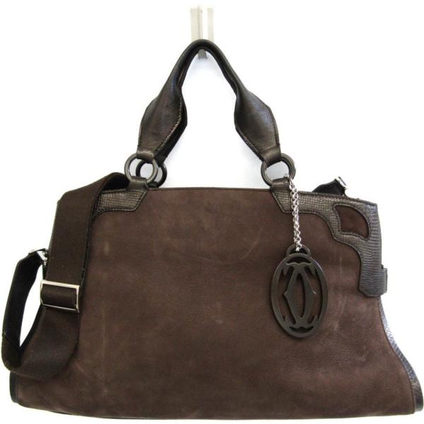 borse a spalla Cartier marrone