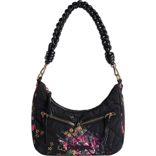 borse a mano Desigual nero a fiori