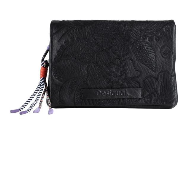 borse a mano Desigual nero tinta unita