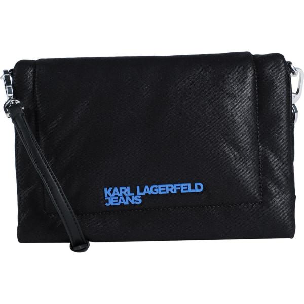borse a tracolla Karl Lagerfeld Jeans nero tinta unita