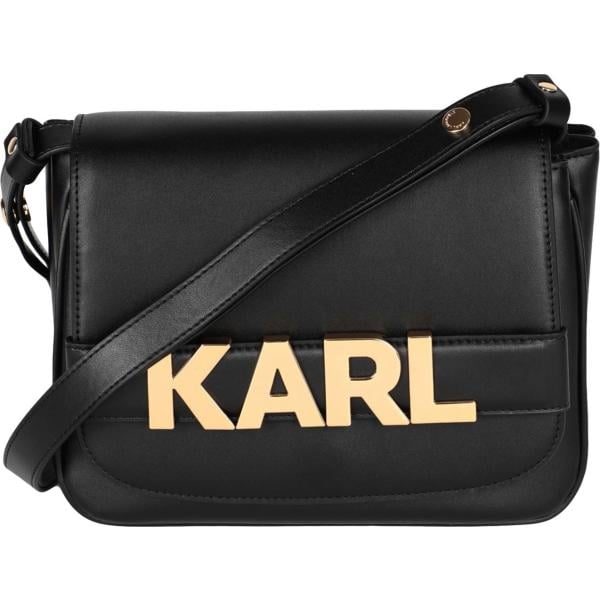 borse a tracolla Karl Lagerfeld nero tinta unita