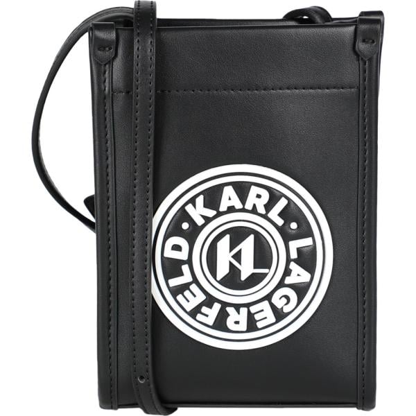 borse a tracolla Karl Lagerfeld grigio tinta unita