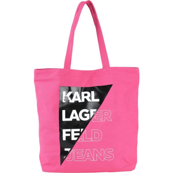 borse a spalla Karl Lagerfeld Jeans rosa tinta unita