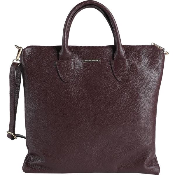 borse a mano Tuscany Leather marrone tinta unita