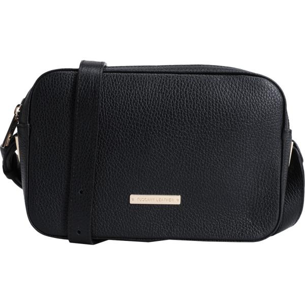 borse a tracolla Tuscany Leather nero tinta unita