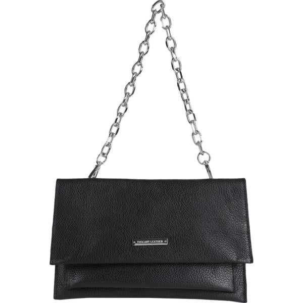 borse a mano Tuscany Leather nero tinta unita