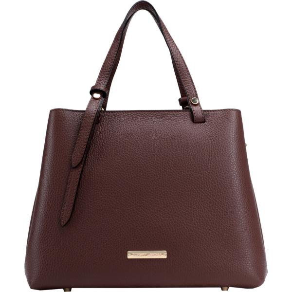 borse a mano Tuscany Leather marrone tinta unita