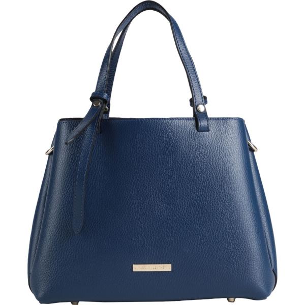 borse a mano Tuscany Leather blu tinta unita